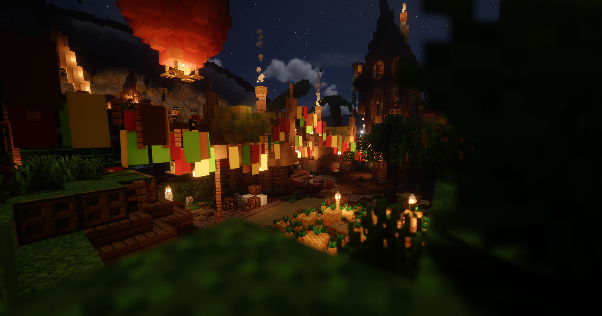 Marché nocturne Shop Coco World dans Minecraft